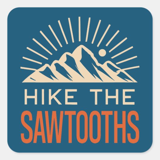 Activiteiten in de omgeving van Sawtooths Idaho Su Vierkante Sticker (Voorkant)