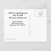 Activiteiten in de omgeving van Scary Cemetery Hal Uitnodiging Briefkaart (Achterkant)