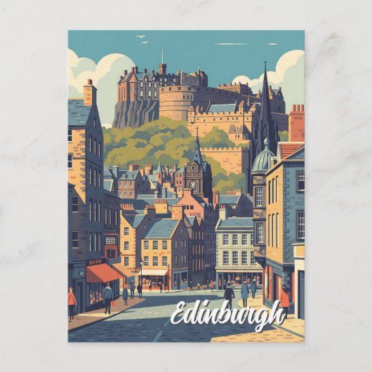 Activiteiten in de omgeving van Scotland Edinburg Briefkaart (Voorkant)