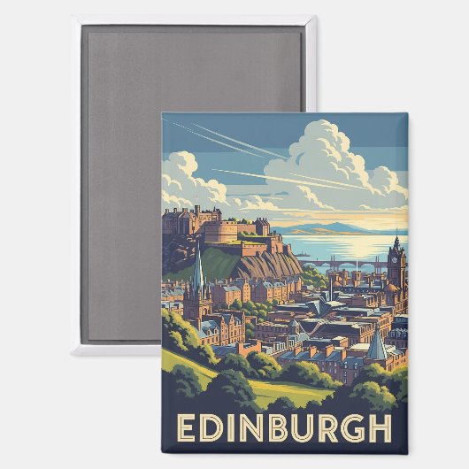 Activiteiten in de omgeving van  Scotland Edinburg Magneet (Voorkant / Achterkant)