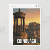Activiteiten in de omgeving van Scotland Edinburgh Briefkaart (Voorkant / Achterkant)