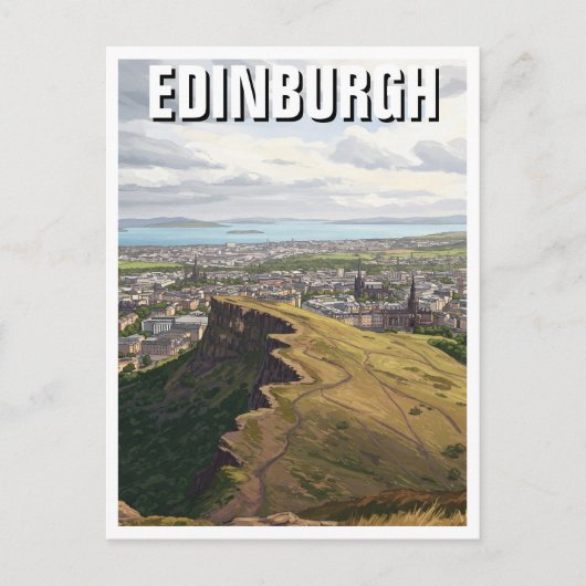 Activiteiten in de omgeving van Scotland Edinburgh Briefkaart (Voorkant)