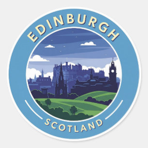 Activiteiten in de omgeving van Scotland Edinburgh Ronde Sticker