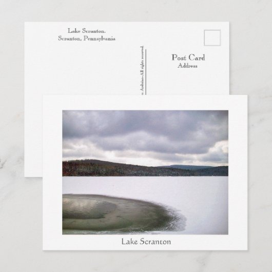 Activiteiten in de omgeving van Scranton Lake Scra Briefkaart (Voorkant / Achterkant)
