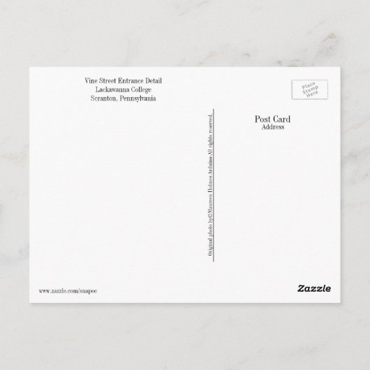 Activiteiten in de omgeving van Scranton PA Briefk Briefkaart (Achterkant)