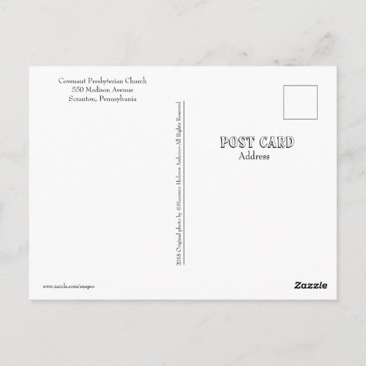 Activiteiten in de omgeving van Scranton PA Briefk Briefkaart (Achterkant)