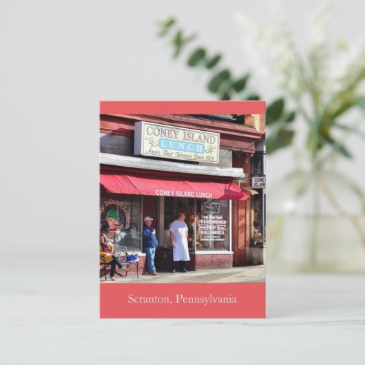 Activiteiten in de omgeving van Scranton Pennsylva Briefkaart (Staand voorkant)