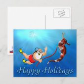 Activiteiten in de omgeving van Scuba Diving Santa Feestdagenkaart (Voorkant / Achterkant)