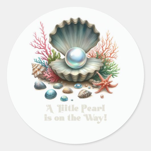 Activiteiten in de omgeving van Seashell & Ocean T Ronde Sticker (Voorkant)