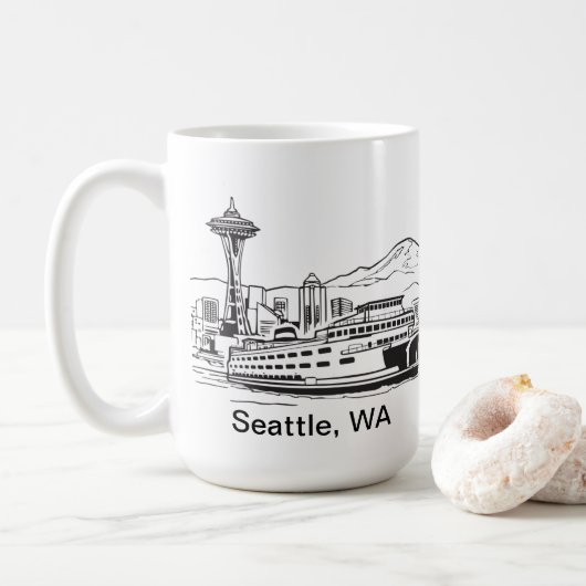 Activiteiten in de omgeving van Seattle Ferry & Sk Koffiemok (Met donut)