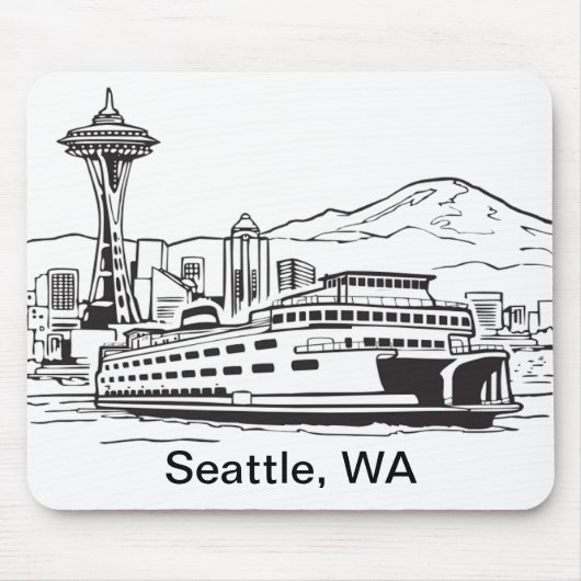 Activiteiten in de omgeving van Seattle Ferry & Sk Muismat (Voorkant)