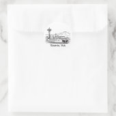 Activiteiten in de omgeving van Seattle Ferry & Sk Ronde Sticker (Tas)