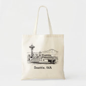 Activiteiten in de omgeving van Seattle Ferry & Sk Tote Bag (Voorkant)