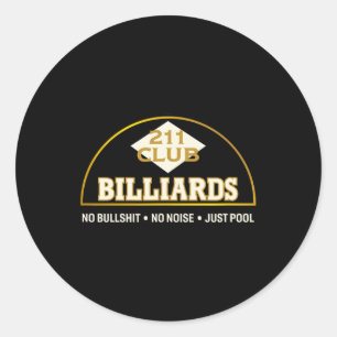 Activiteiten in de omgeving van Seattle Pool Hall Ronde Sticker