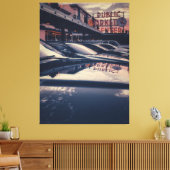 Activiteiten in de omgeving van Seattle Public Mar Canvas Afdruk (Insitu (Woonkamer))