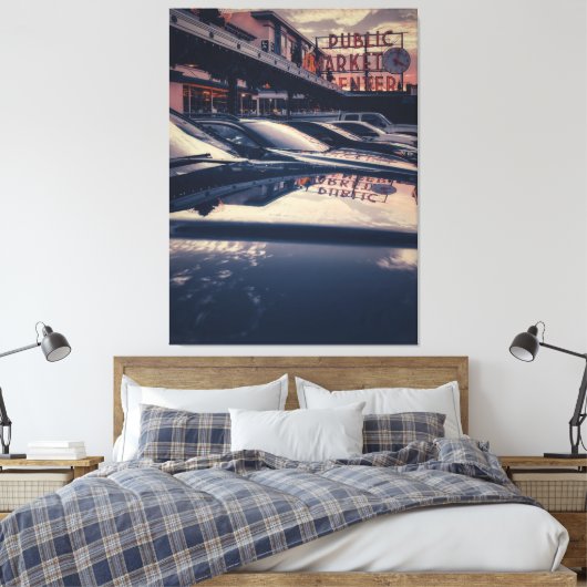 Activiteiten in de omgeving van Seattle Public Mar Canvas Afdruk (Insitu (Slaapkamer))