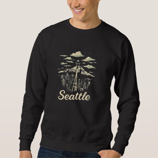 Activiteiten in de omgeving van Seattle Skyline Vi Trui (Voorkant)
