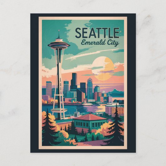 Activiteiten in de omgeving van Seattle Washington Briefkaart (Voorkant)