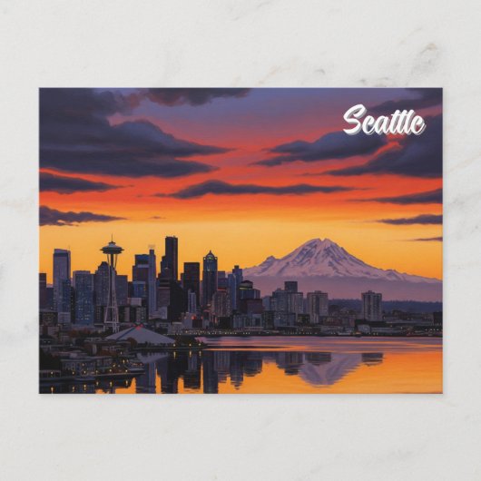 Activiteiten in de omgeving van Seattle Washington Briefkaart (Voorkant)