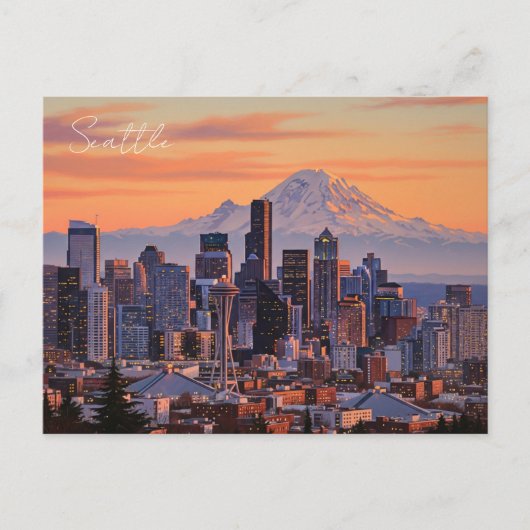 Activiteiten in de omgeving van Seattle Washington Briefkaart (Voorkant)