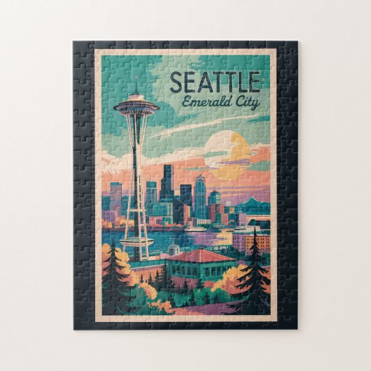 Activiteiten in de omgeving van Seattle Washington Legpuzzel (Verticaal)