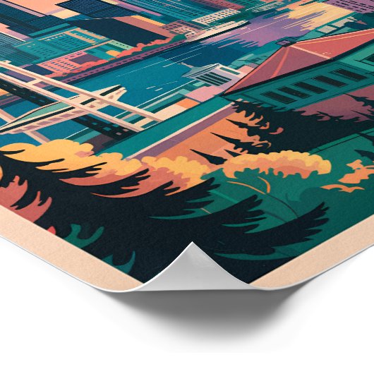 Activiteiten in de omgeving van Seattle Washington Poster (Hoek)