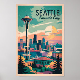 Activiteiten in de omgeving van Seattle Washington Poster