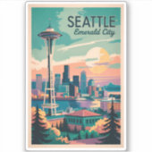 Activiteiten in de omgeving van Seattle Washington Sticker (Voorkant)