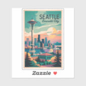 Activiteiten in de omgeving van Seattle Washington Sticker (Vel)