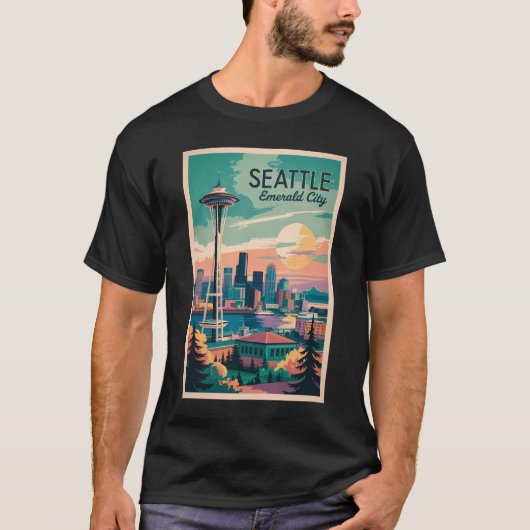 Activiteiten in de omgeving van Seattle Washington T-shirt (Voorkant)