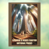 Activiteiten in de omgeving van Sequoia & Kings Ca Raamsticker (Vel 3)