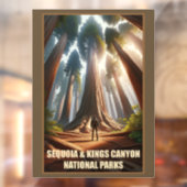 Activiteiten in de omgeving van Sequoia & Kings Ca Raamsticker (Vel 2)