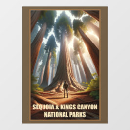 Activiteiten in de omgeving van Sequoia & Kings Ca Raamsticker