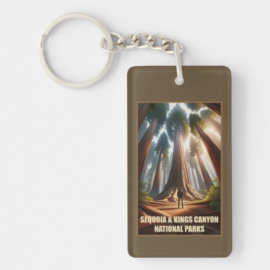 Activiteiten in de omgeving van Sequoia & Kings Ca Sleutelhanger (Voorkant)