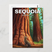 Activiteiten in de omgeving van Sequoia National P Briefkaart (Voorkant / Achterkant)
