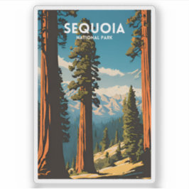 Activiteiten in de omgeving van Sequoia National P Sticker