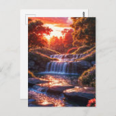 Activiteiten in de omgeving van Serene Waterfall a Briefkaart (Voorkant / Achterkant)