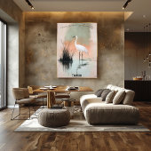 Activiteiten in de omgeving van Serene White Crane Poster