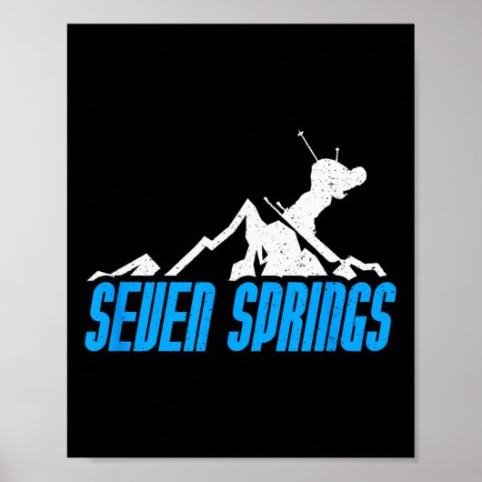 Activiteiten in de omgeving van Seven Springs Skii Poster (Voorkant)
