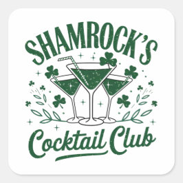 Activiteiten in de omgeving van Shamrocks Cocktail Vierkante Sticker