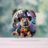 Activiteiten in de omgeving van Shar Pei Dog Hallo Acryl Bord (Neutraal)