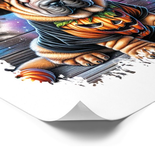 Activiteiten in de omgeving van Shar Pei Dog Hallo Poster (Hoek)