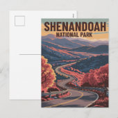 Activiteiten in de omgeving van Shenandoah Nationa Feestdagenkaart (Voorkant / Achterkant)