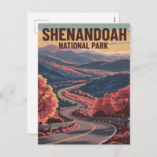 Activiteiten in de omgeving van Shenandoah Nationa Feestdagenkaart (Voorkant / Achterkant)