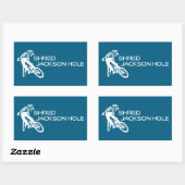 Activiteiten in de omgeving van Shred Jackson Hole Rechthoekige Sticker (Vel)