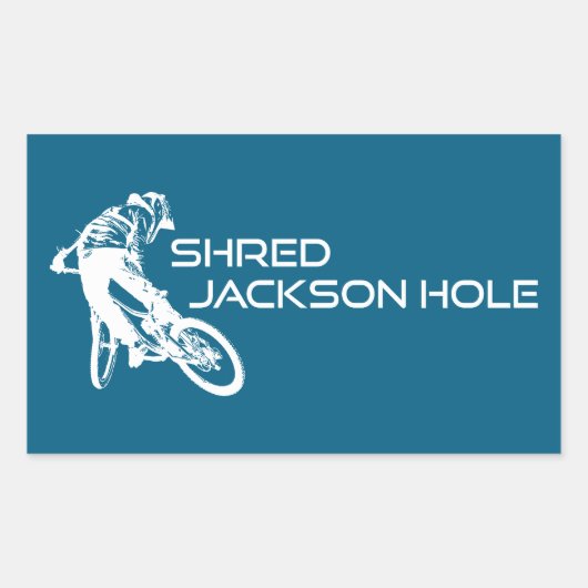 Activiteiten in de omgeving van Shred Jackson Hole Rechthoekige Sticker (Voorkant)