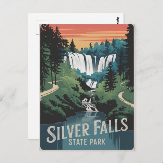 Activiteiten in de omgeving van Silver Herfsten St Briefkaart (Voorkant / Achterkant)