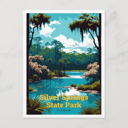 Activiteiten in de omgeving van Silver Springs Sta Briefkaart (Voorkant)