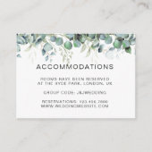 Activiteiten in de omgeving van Simple Eucalyptus Informatiekaartje (Voorkant)