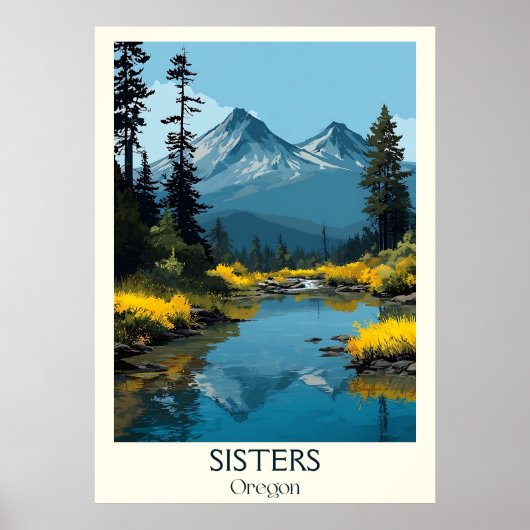 Activiteiten in de omgeving van Sisters Oregon  Mo Poster (Voorkant)